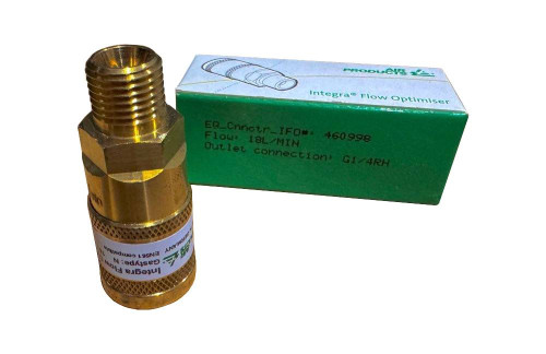 Integra snelkoppeling vast ingestelde gasstroom