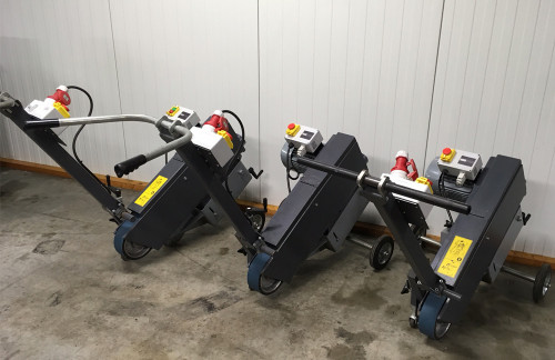 Slijpmachine op de grond