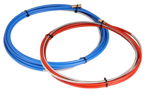 Weldkar draadgeleider 4m Rood