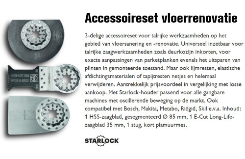 FEIN MultiMaster Accessoires set Vloerrenovatie