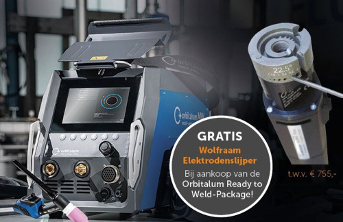 Actie: Orbitalum Mobile Welder - Ready To Weld + Wolfraam Elektroden Slijper