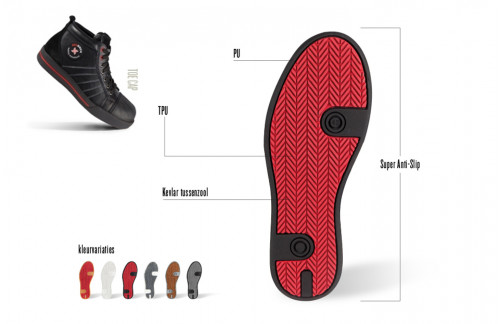 Werkschoenen S3 Redbrick Onyx - Maat 46