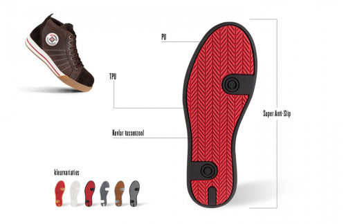 Werkschoenen S3 Redbrick Smaragd - Maat 40