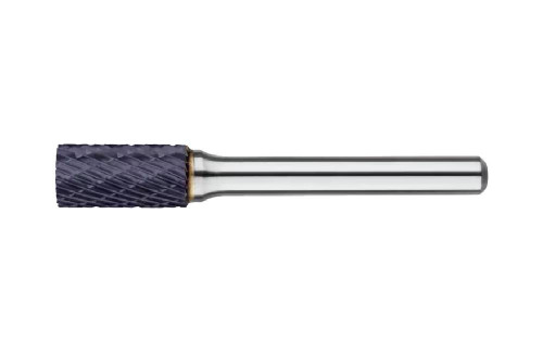 Hardmetaal Stiftfrees model A (cilindrisch) 6 mm schacht 6 mm, TiAlN
