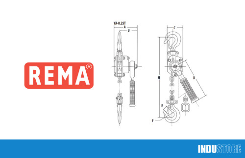 REMA Mini Rateltakel 250 kg