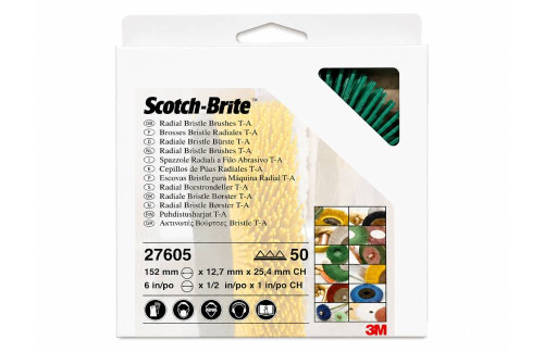 3M Scotch-Brite Radial Bristle Borstel BB-ZB - Groen