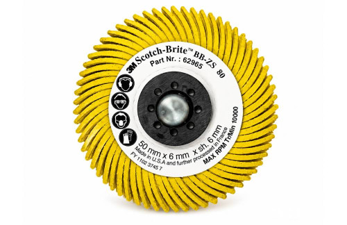 3M Scotch-Brite Radial Bristle Borstel BB-ZS  #80 (geel) - 62965