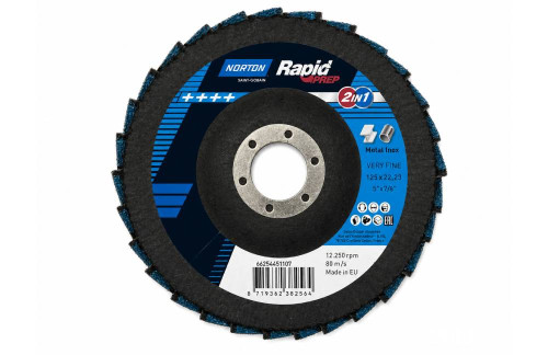 Norton Rapid Prep 2in1 - 125 mm - P150