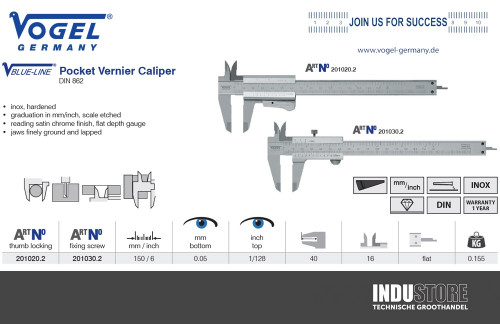 Vogel Schuifmaat Momentklem