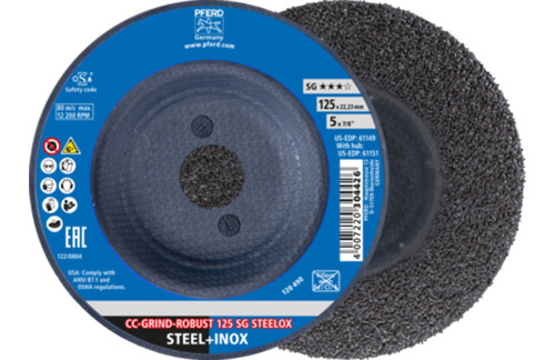 PFERD CC-GRIND-ROBUST Slijpschijf 125 SG Steelox 64195125