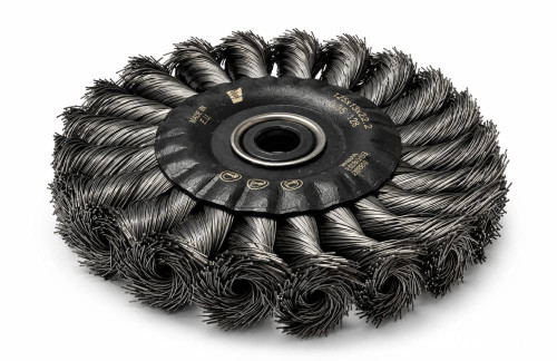 Getordeerde rondborstel staal 125 x 13 mm M14
