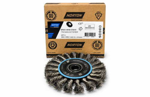 Norton staalborstel RVS haakse slijper