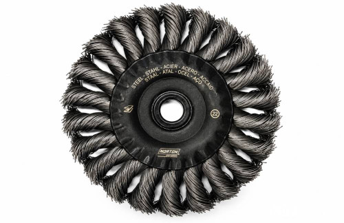 Getordeerde rondborstel 125mm - 0,35 mm staal 125 x 13 x 0.35 mm