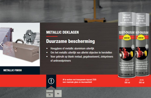 Rust-Oleum Hard Hat Verfspuitbussen Metallic
