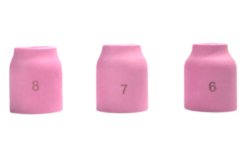 Gaslenscup TIG keramisch 6, 7 en 8 - WK 9 - 20 - 25